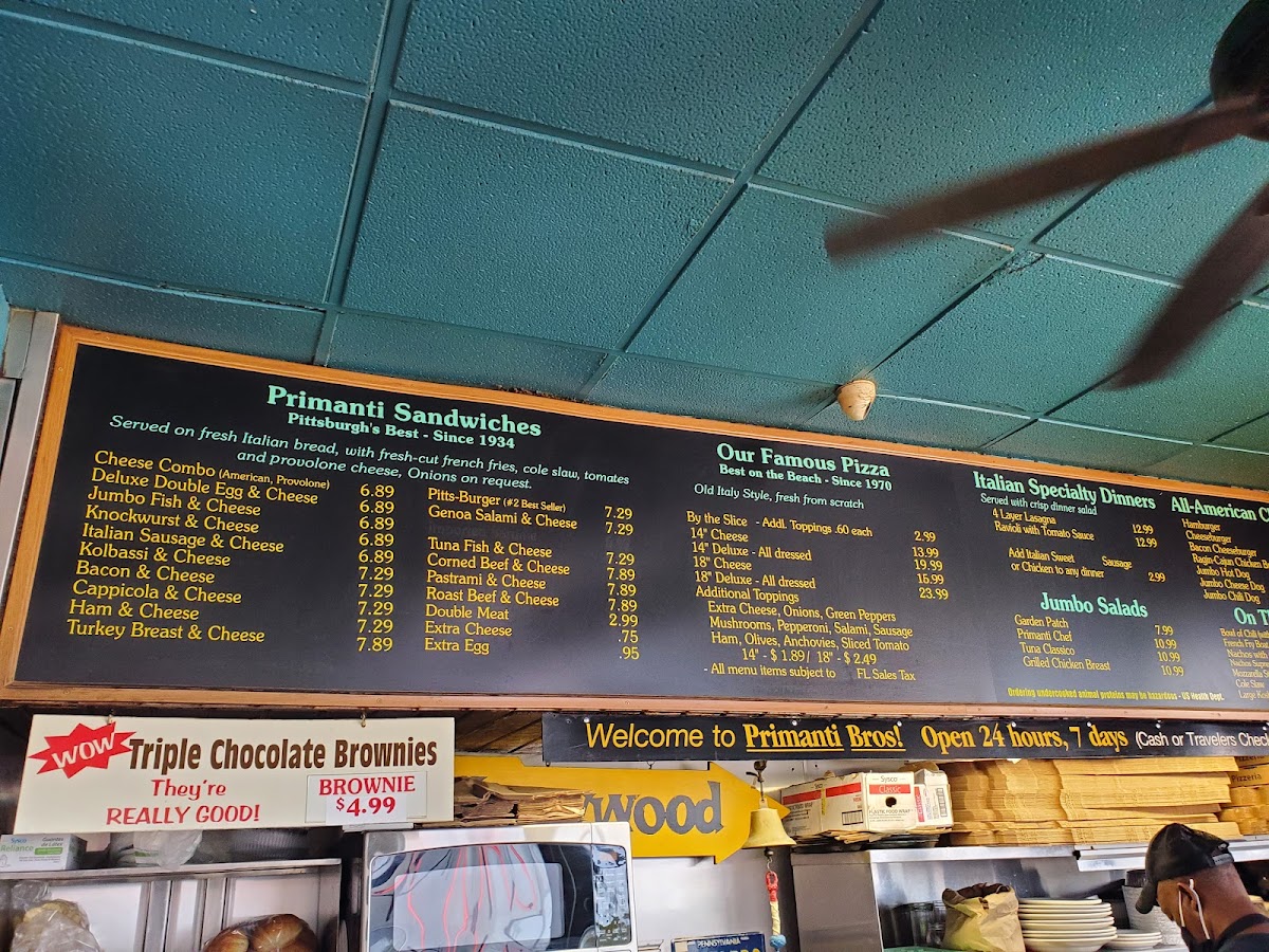 Primanti Brothers Pizza and Grill Menu - Image 4
